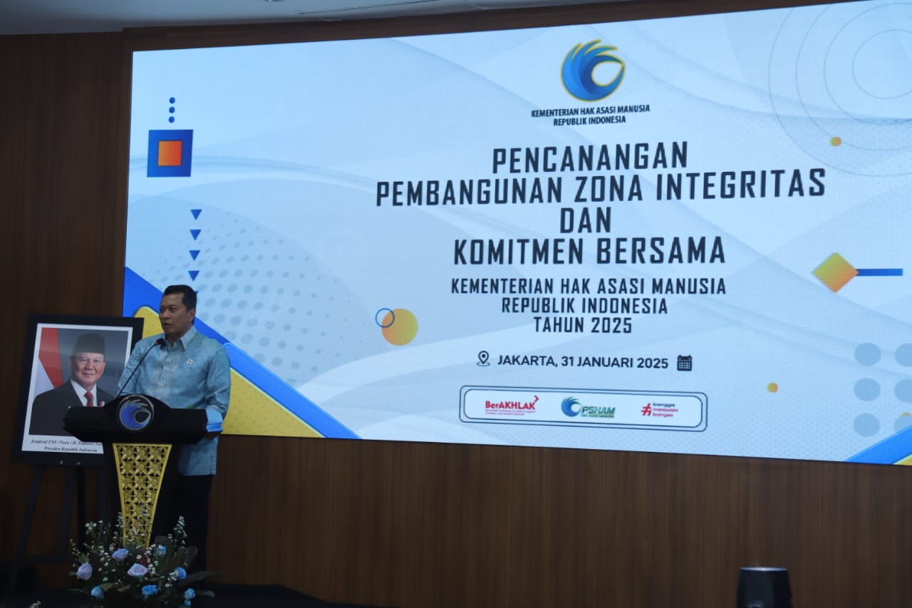 20250131 Pencanangan Pembangunan Zona Integritas dan Penandatanganan Perjanjian Kinerja di Lingkungan Kementerian Hak Asasi Manusia 1