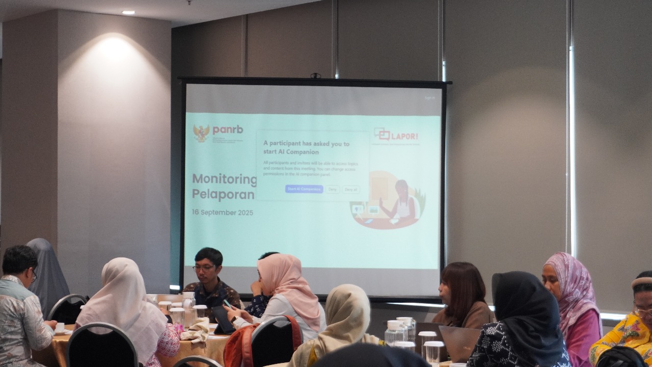 20250916 Rapat Koordinasi Monev Pengelolaan LAPOR pada Kementerian dan Lembaga 9