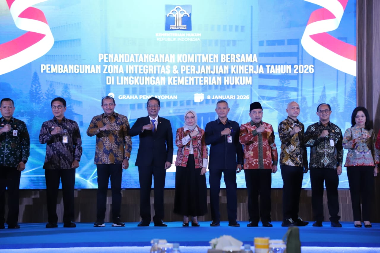 20260108 Penandatanganan Komitmen Bersama Pembangunan ZI dan Perjanjian Kinerja Kementerian Hukum 2025 14