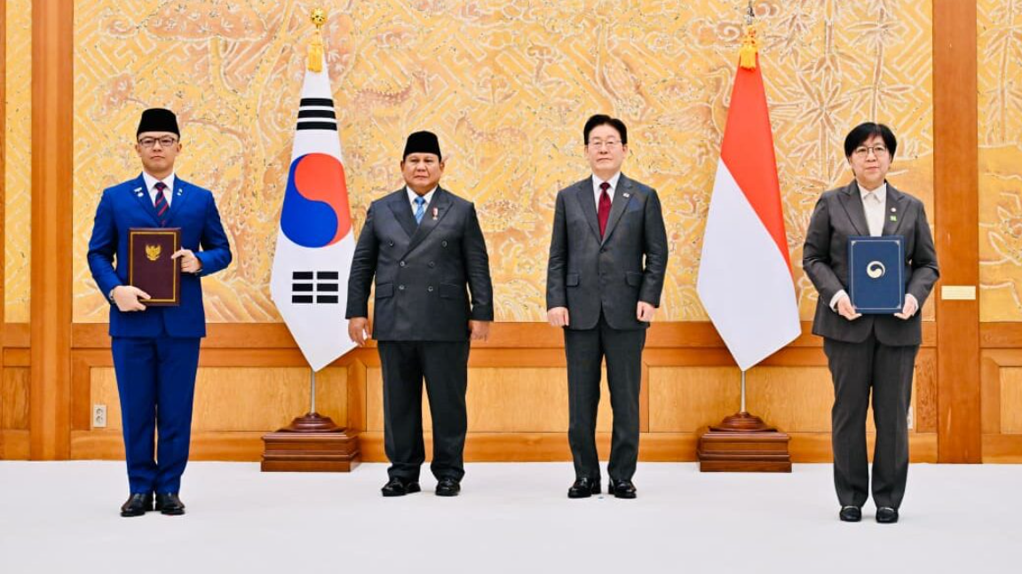 20260402 Presiden Prabowo Saksikan Pertukaran 10 MoU RIRepublik Korea Perkuat Kemitraan Strategis