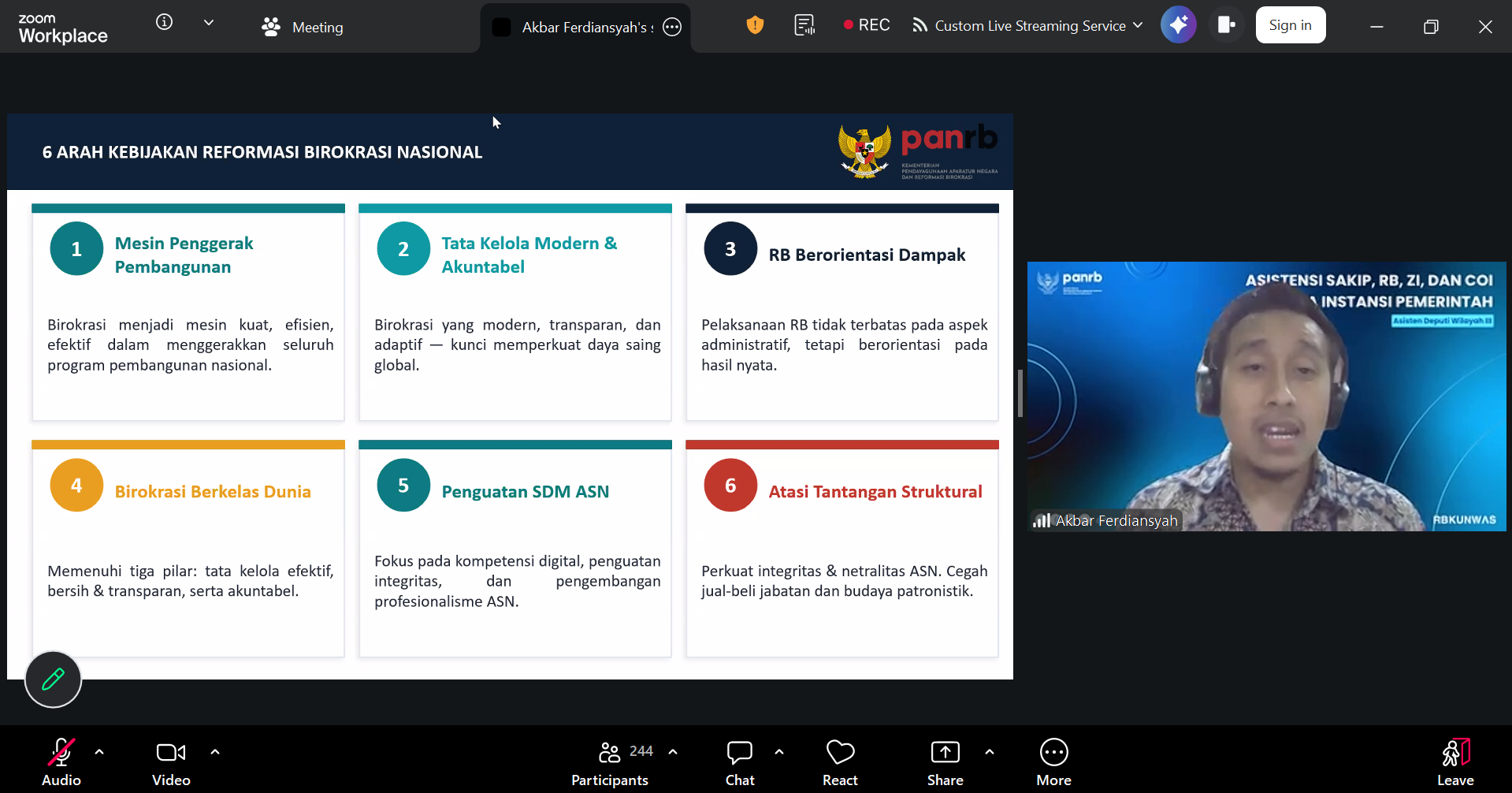 20260430 Asistensi RB SAKIP ZI dan Pengelolaan Konflik Kepentingan di Instansi Pemerintah 1