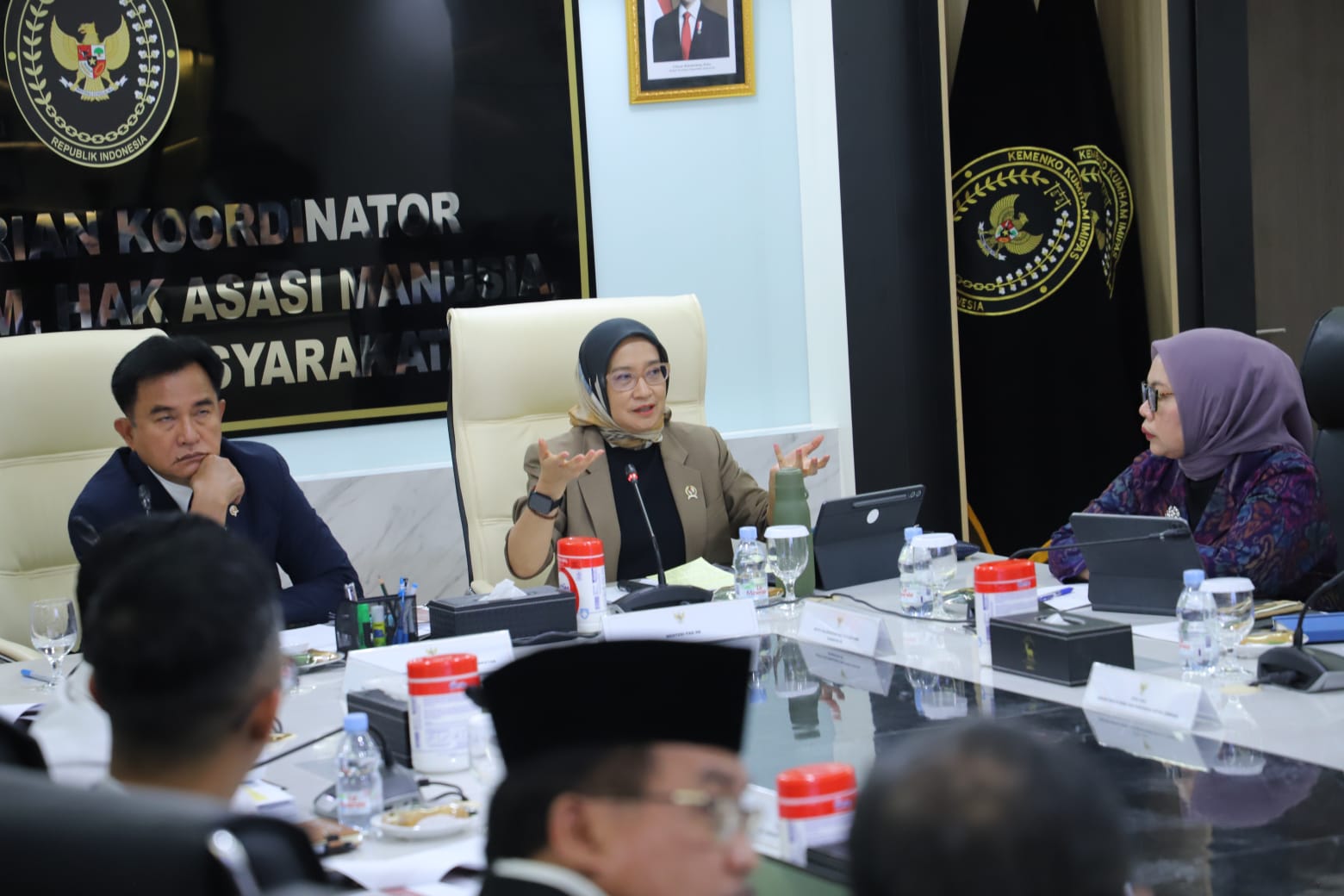 20260623 MENTERI Rapat Penataan Organisasi dan Tata Kerja Kementerian Koordinator Bidang Hukum HAM Imigrasi dan Pemasyarakatan 14