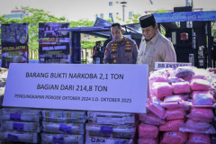 Presiden Prabowo Musnahkan Barang Bukti 214,84 Ton Narkoba Senilai Rp29,37 Triliun Selama Setahun Periode Pemerintahan 20251029 Presiden Prabowo Musnahkan Barang Bukti 21484 Ton Narkoba Senilai Rp2937 Triliun Selama Setahun Periode Pemerintahan
